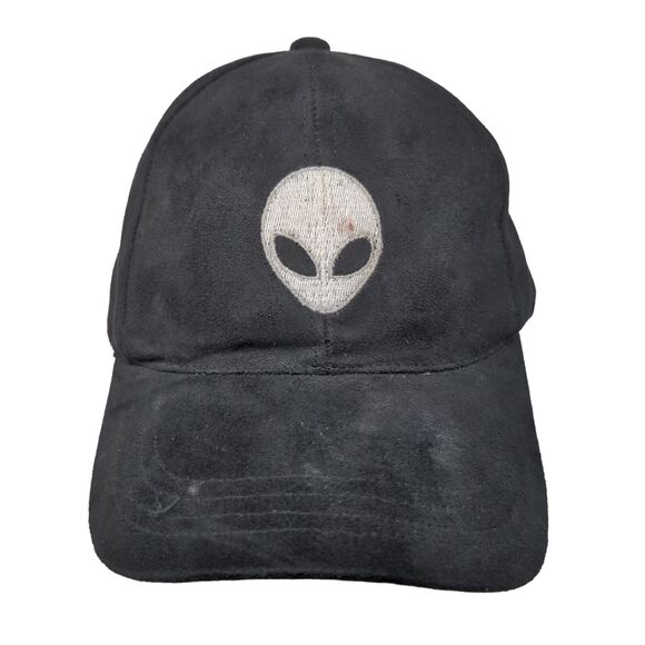 Alien Slideback Hat Black One Size Embroidered Adjustable 6 Panel - Picture 1 of 7